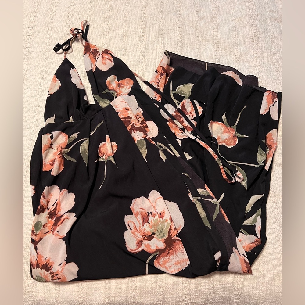 Maxi Halter Floral Dress